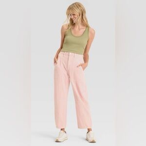 👖🌼2 for $45🌼👖 NWT Utility Easy Barrel Pink High-Rise pants